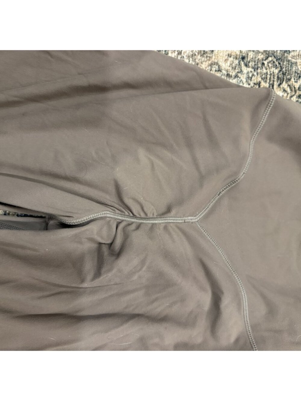 Taupe Crossover Strap Sports Bra and High Rise Legging Set Size S - Picture 5 of 8